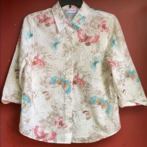 Butterfly Alfred Dunner Blouse - 14